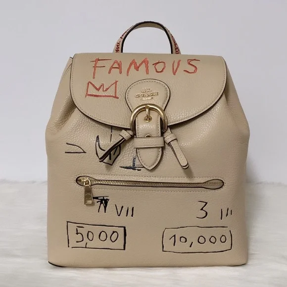 New💃Coach X Jean Michel Basquiat Kleo Backpack - Picture 5 of 15